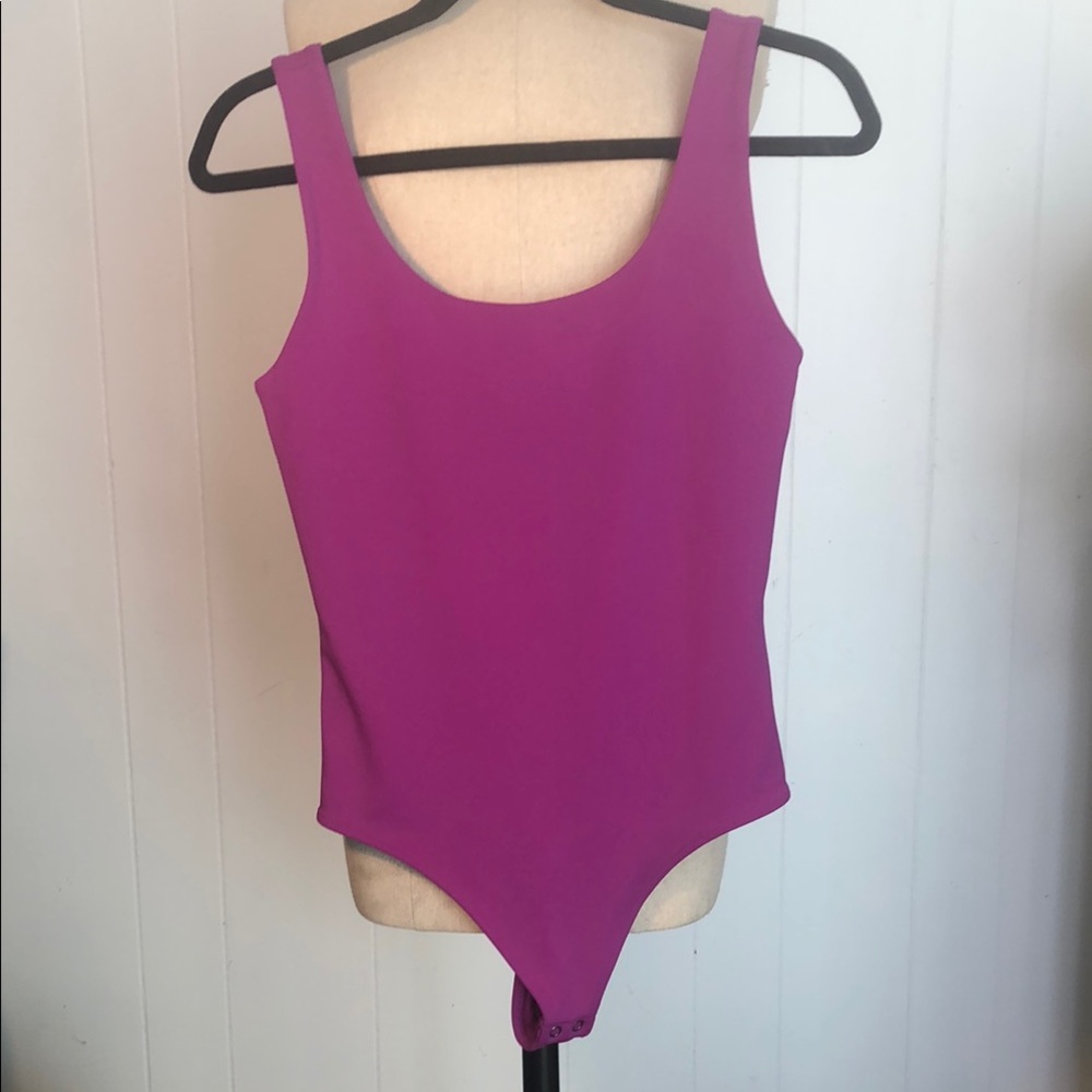 Express Magenta Sleeveless Bodysuit XS